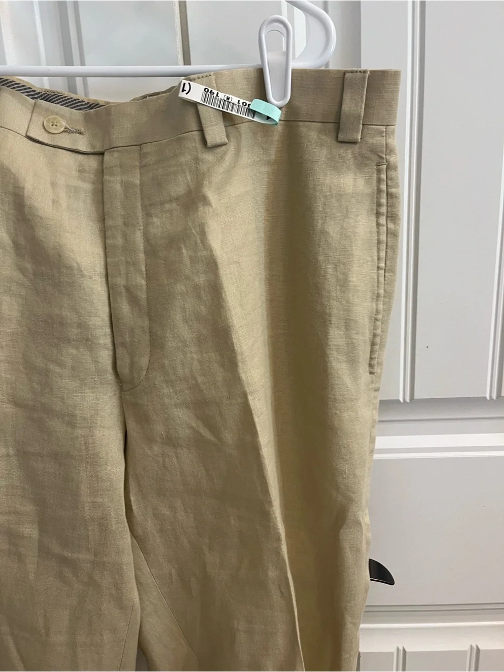 Calvin Klein Men's Pants Beige Linen 36R